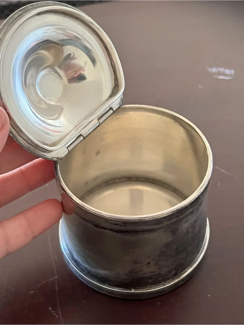 Antique-Style sterling silver Sugar Canister - Gray Benedict indestucto 1364